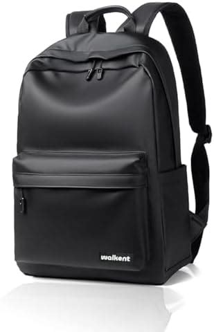 WALKENT Stylish 15.6" Laptop Bag, Premium Leather, Waterproof, Backpack ...