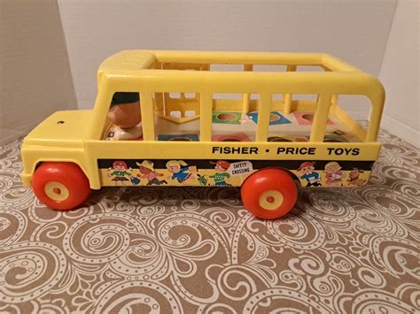 1965 Fisher Price Little People School Bus | Vintage School Bus-No ...