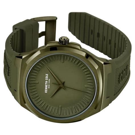 Buy Online Kenneth Cole Quartz Analog Green dial Silicone Strap Watch ...