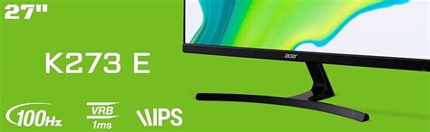acer K273E 27 Inch IPS Full HD LCD Monitor with LED Back Light I 1MS ...