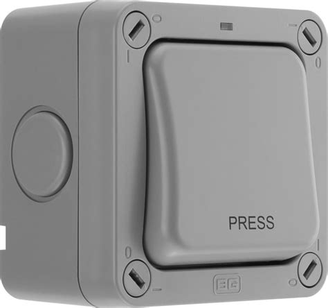 WP14-02 BG Electrical | BG Electrical Grey Push Button Light Switch, 2 ...