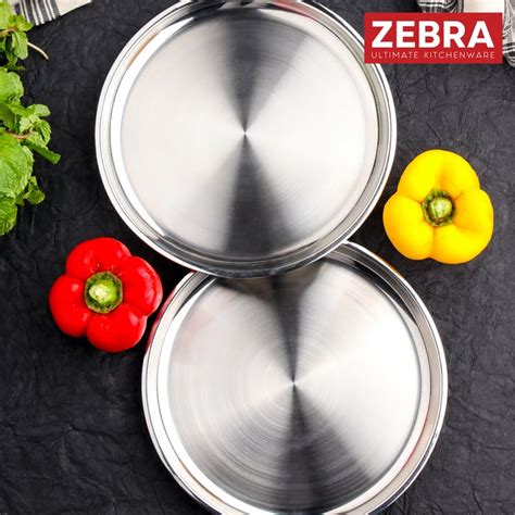 Buy ZEBRA Set of 2 Stainless Steel Double Wall Side Plates - 21cm from ...