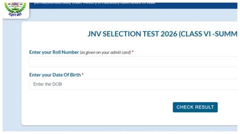 Navodaya Vidyalaya Selection List Released at navodaya.gov.in; Check ...