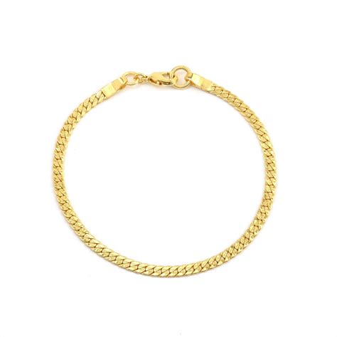 Plain Snake Link Chain Bracelets – La Vitá Jewels