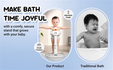 Trulittle Adjustable Baby Bath Stand for 6 to 24+ Months, 6-Level ...
