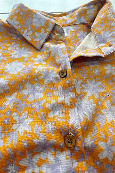 Ditsy Orange Shirt