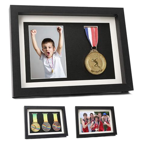 Iheipye Medal Display Shadow Box - 3 Medal Display case - Perfect Medal ...