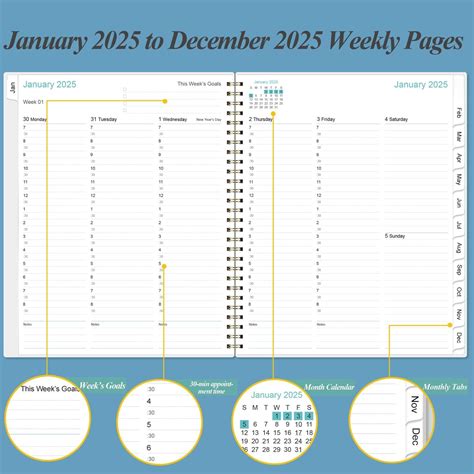 Heveboik 2025 Appointment Book & Planner - 8.5 x 11 Daily India | Ubuy