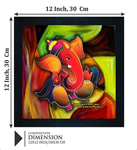 Nobility Ganesha UV Coated Multi-Effect Digital Reprint Painting Wall