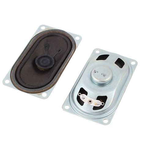 Ubersweet® 2 Pcs Ohm 5W Metal Shell Internal Magnetic Loudspeaker for ...