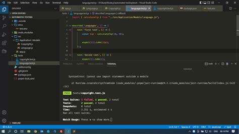Jest Cannot Use Import Outside Module 的图像结果