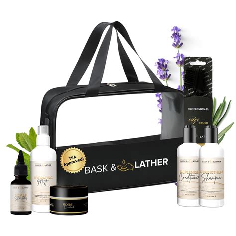 Amazon.com : Bask & Lather On the Go Travel Essential Kit, Hydrating ...