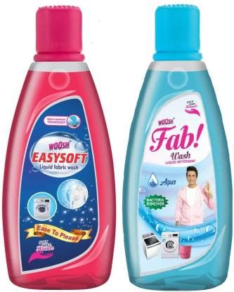 Woosh Easy Soft & Fab Wash Liquid Detergent 500ml Each(Pack of 2) Fresh ...