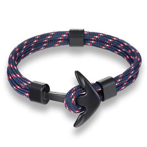Buy Peora Multicolour Anchor Stylish Bracelet For Men Boys (PX9B50) Online