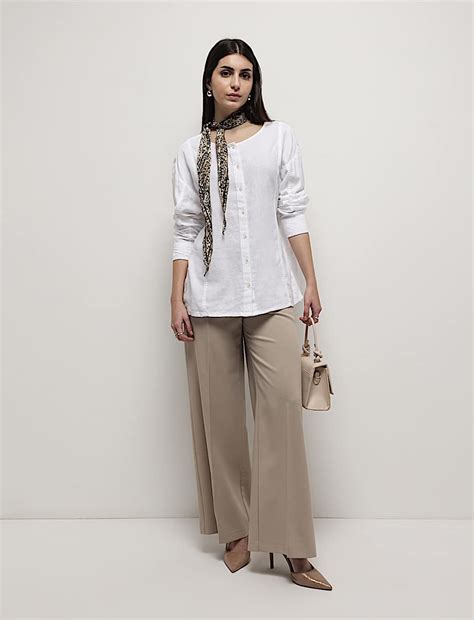 Buy Linen Rich Full Sleeves Shirt at Marks & Spencer
