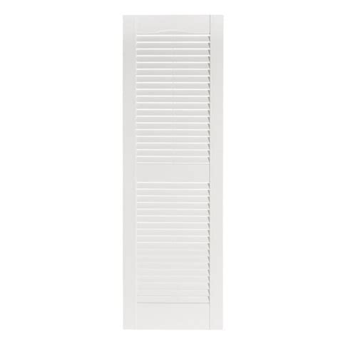 Perfect Shutters 15 Inch x 55 Inch Louver Exterior Vinyl Shutter, PR ...