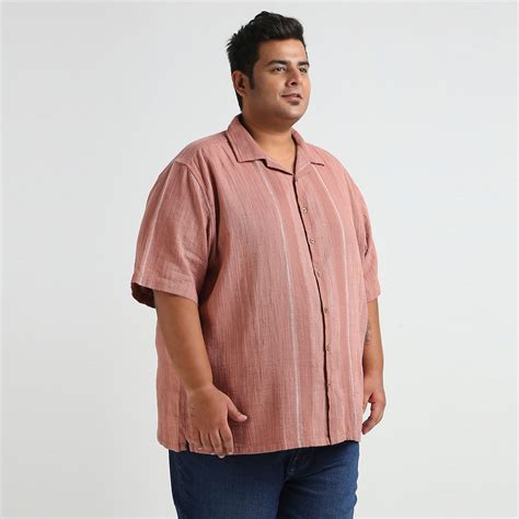 Plus Size Casual Shirt | 4XL - 10XL | 100% Cotton | Rust – Sizeupp