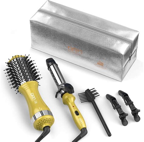 DAN Technology Portable 3-in-1 Ceramic Hair Styling Brush with 3 India ...