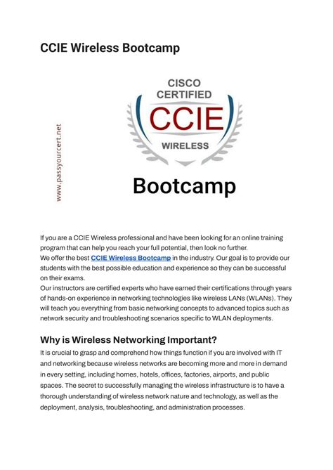 PPT - CCIE Wireless Bootcamp PowerPoint Presentation, free download ...