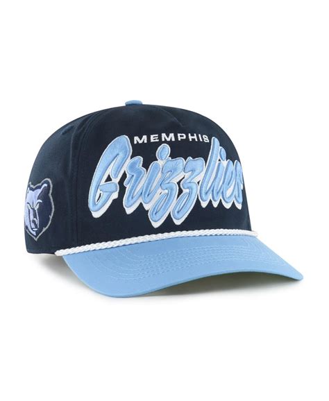 47 Brand Men's Navy/light Blue Memphis Grizzlies Dropshadow Rope Hitch ...