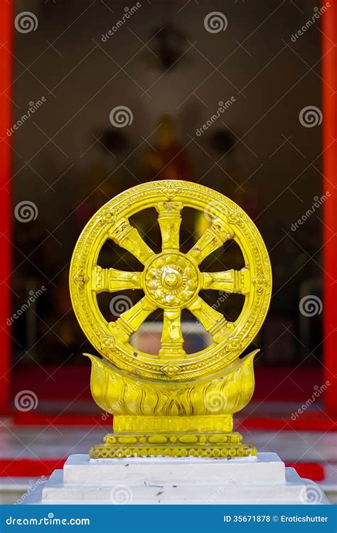 Dharmachakra, the Wheel of Law Stock Photo - Image of buddha ...