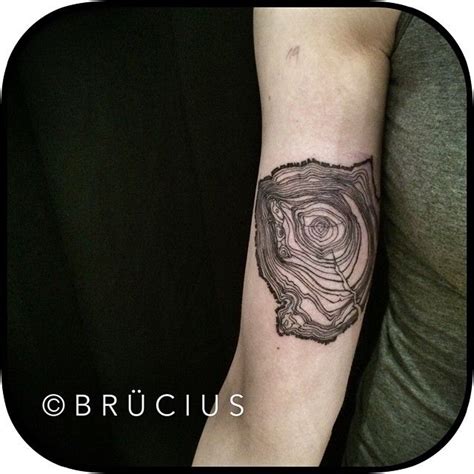 topography tree rings | Hand tattoos, Sleeve tattoos, Tree ring tattoo