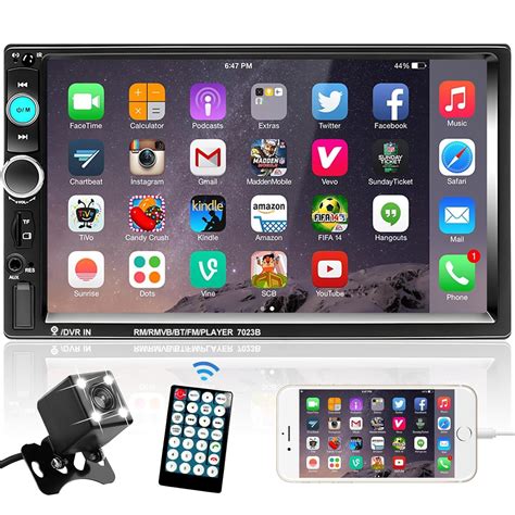 podofo Podofo Car Stereo Audio Double Din Radio, 7" Touchscreen Digital ...