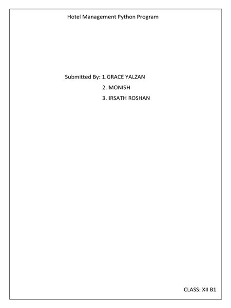 Image result for Hotel Management System Program in Python Connect with Database