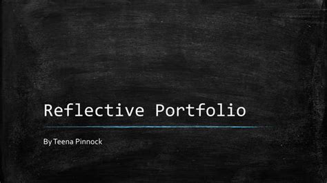 Image result for Reflective Portfolio Examples