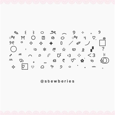 cute symbols / bio | Cool text symbols, Cute bios, Aesthetic fonts