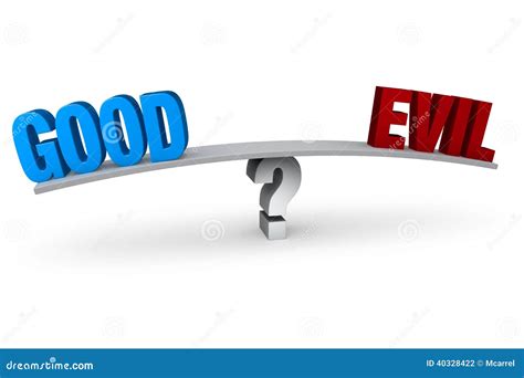 Choosing Between Good And Evil Stock Illustration - Image: 40328422