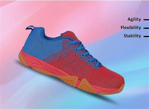 NIVIA BADMINTON SHOE GLISTER 2.0 RED - Probadminton