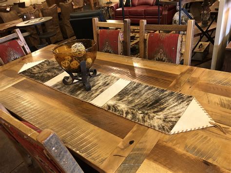 Large Cowhide Table Runner - Big Bear Furniture