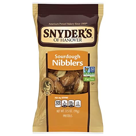 Snyder’s of Hanover Pretzels, Sourdough Pretzels Nibblers, 3.5 Oz (Pack ...