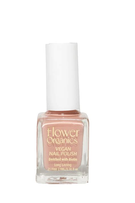 Peachy Pink Vegan Nail Polish – Flower Organics