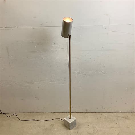 Vintage Marble Base Floor Lamp By Robert Sonneman - AptDeco