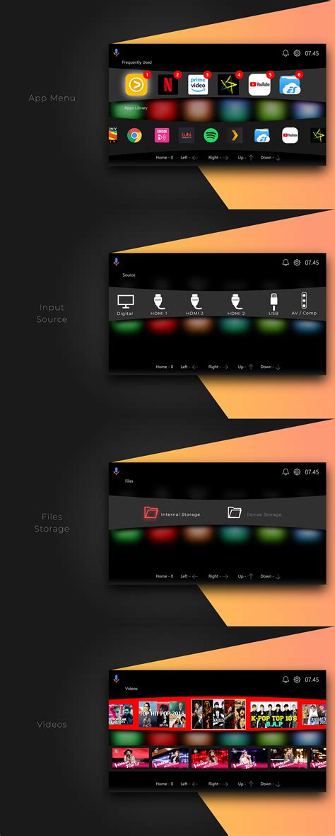 Android TV Box Launcher 的图像结果