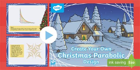 Christmas Parabolic Designs PowerPoint (teacher made)