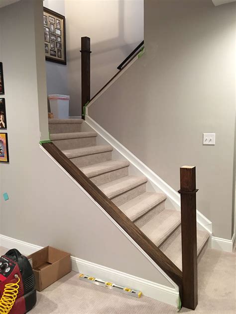 Simple Basement Stair Railing - Openbasement