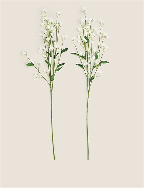 Buy Set of 2 Artificial Wild Wax Single Stems at Marks & Spencer