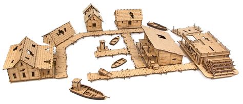 ウクライナダンジョン Fisher's Hamlet グリッドレスセット（Deep Dark Dungeons Terrain） | フロスト ...