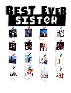 Vah Wood Hanging Photo Display Picture Frame Collage Organizer with ...