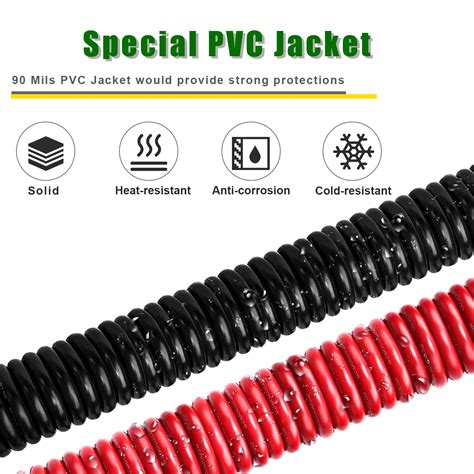 Snapklik.com : 4 Gauge Battery Cable Copper Wire, 10FT Red+10FT Black 4 ...