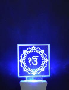 Cosmo creation The Ek Onkar 3D Illusion Night Lamp Comes with 7 ...
