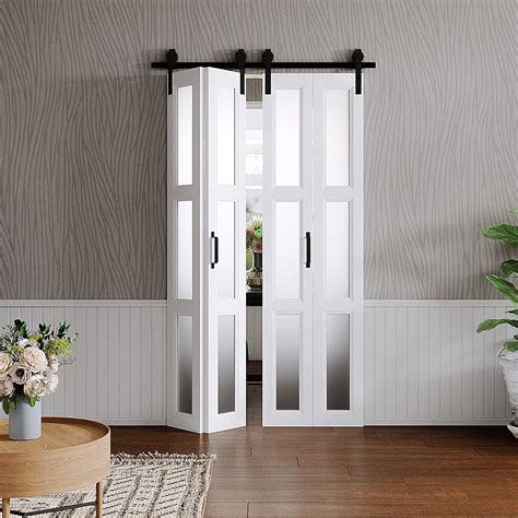 Top Mount Bi-Fold Sliding Double Barn Door Hardware at Jasper Fogleman blog