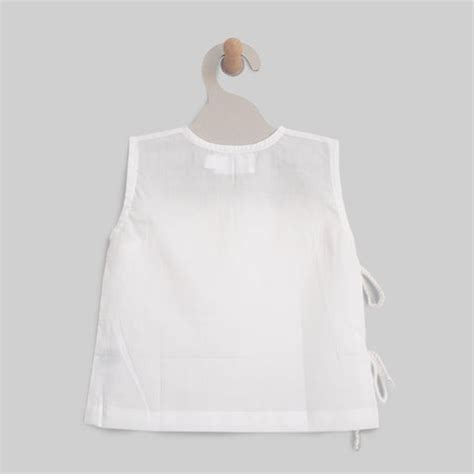 ORGANIC COTTON SLEEVELESS BABY JHABLA - WHITE – KEEBEE ORGANICS