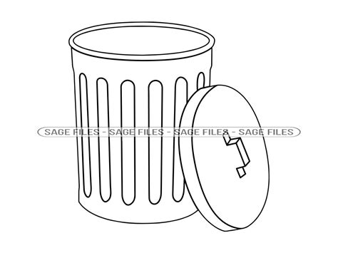 Easy Drawing Of A Trash Can at Danelle Perez blog