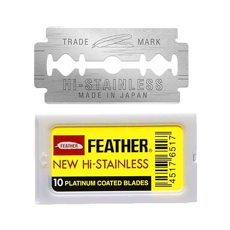 Buy Feather Double Edge Blades, 10 Count Online at Low Prices in India ...