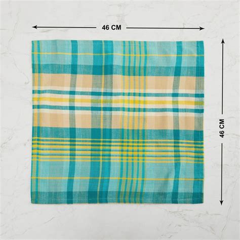 Buy Meadows Bloom Checked Napkins - Set of 2 Pcs. from Home Centre at ...