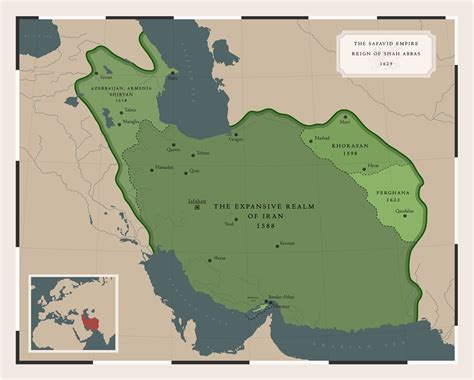 Safavids Empire On A Map